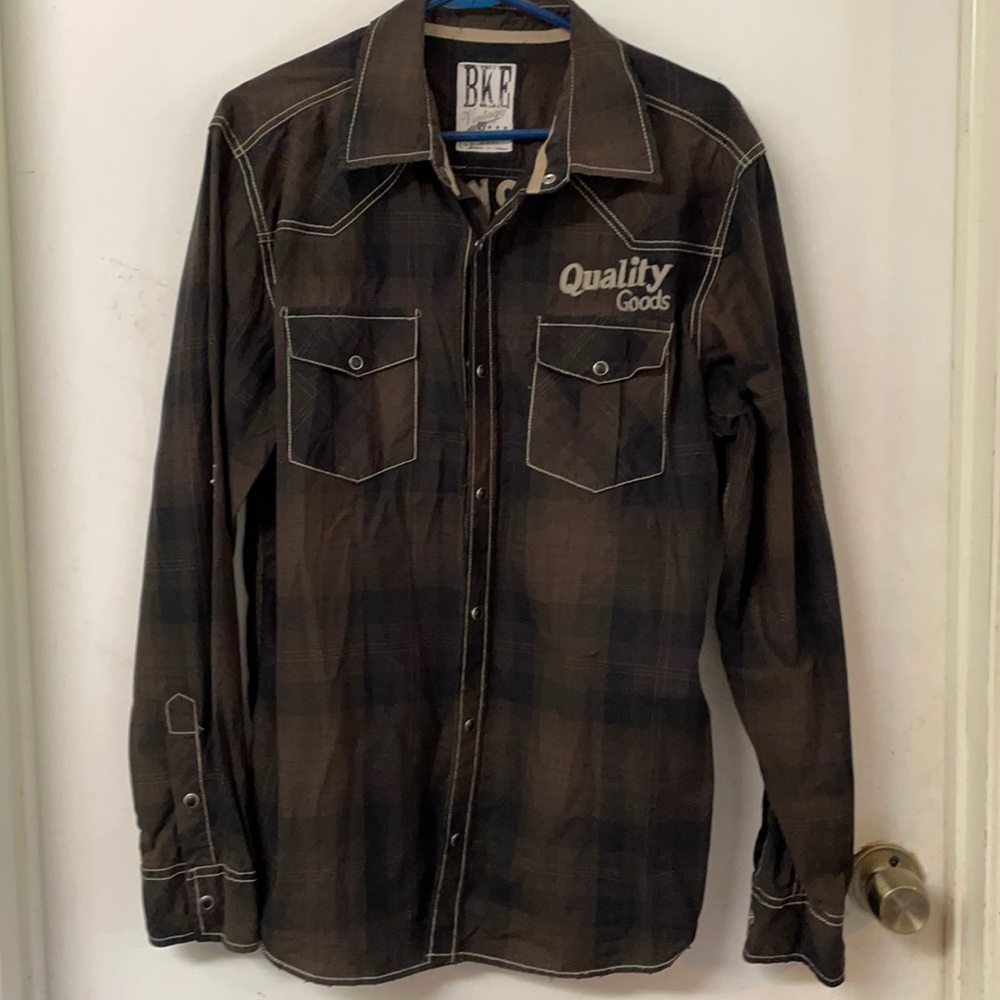 BKE Vintage Men’s Pearl Snap Shirt